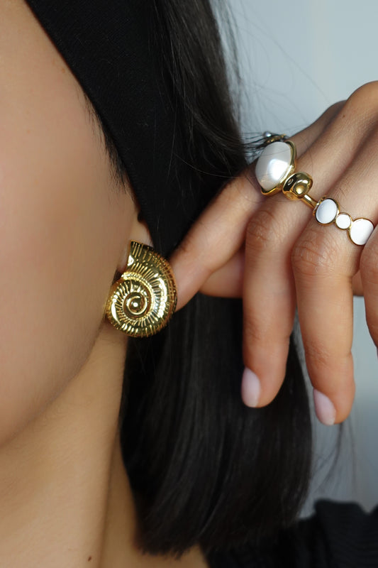Boucles d’oreilles "Lola" (Doré/Argenté)